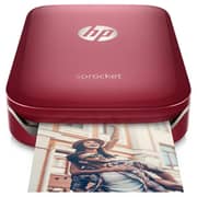 HP Sprocket Bluetooth Photo Printer Red