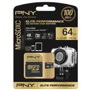 PNY SDU64G10ELIPEREF 100MB/s Elite Performance Micro SDXC Card Card 64GB