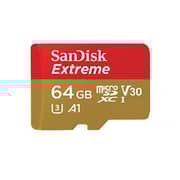 بطاقة ذاكرة إكستريم برو مايكرو SDXC سعة 64 جيجابايت أسود/أحمر 64 غيغابايت