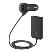 Belkin F8M935BT06BLK Road Rockstar Passenger Car Charger Black 4Port