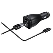 Samsung Dual Port Fast Car Charger Black
