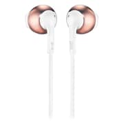 JBL T205 Wired Earbud Headphone Rose Gold