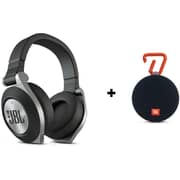 JBL E50BT Synchros Bluetooth On Ear Headphone + CLIP 2 Waterproof Portable Bluetooth Speaker