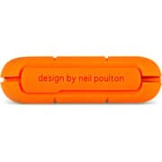LaCie Rugged Thunderbolt Hard Drive 1TB Silver/Orange STEV1000400