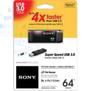 Sony USM64XB USB 3.0 Flash Drive 64GB Black