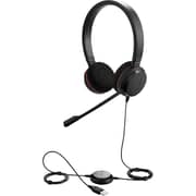 Jabra EVOLVE 20 MS Stereo Wired Headset Black