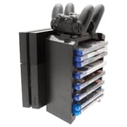 Venom VS2736 Twin Dock Charging Station Black For PS4 Controllers W/CD Tower