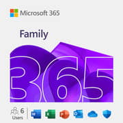 Microsoft 365 Family Copilot Subscription - Up to 6 Users, AI-Powered Apps, 1TB Cloud Storage & Advanced Security