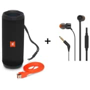 JBL FLIP4 Waterproof Portable Bluetooth Speaker + T110 In Ear Wired Headset