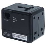 Merlin World USB Travel Adapter with Built-in Router Black - 76665