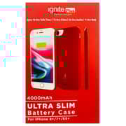 Smart Ignite Battery Case 4000mAh Red For iPhone 8 Plus/7 Plus/6S Plus