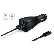 Samsung Dual USB Car Charger Black With Type C Cable - EP-LN920CBEGAE