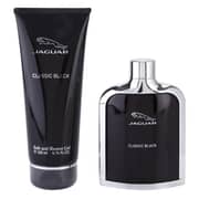 Jaguar Classic Black Perfume Gift Set For Men (Jaguar Classic Black Perfume 100ml EDT + Bath & Shower Gel 200ml)