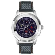 MyKronoz ZeTime Regular Premium Brushed Titanium/Black Carbon Orange Stitching