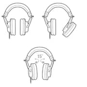 Audiotechnica Professional Monitor Headphone Black - ATH-M20x