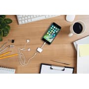 Merlin 76306 Lightning Port To Audio & Power Adapter White