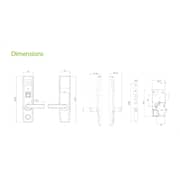 قفل الباب الذكي Zkteco TL400B