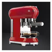 Smeg Espresso Coffee Machine Red ECF01RDUK