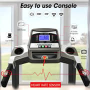 Foldable Treadmill for Home with 4.0 HP Peak Motor, LCD Display, FS APP, 12 Programs, Built-in Speaker & Cup Holder, 120x40cm Running Space, 100Kg Max Weight – EM-1248
