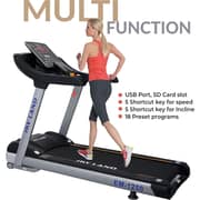 Commercial Treadmill | 8 HP Peak AC Motor, 180 KG Capacity, 15% Auto Incline, 155×55 cm Running Area, 9