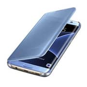 Samsung Clear View Cover For Galaxy S7 Edge Blue