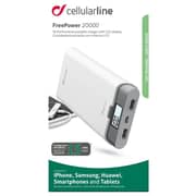 Cellular Line Power Bank 20000mAh White - FREEPOWER 20000