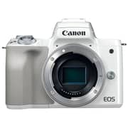 Canon EOS M50 Mirrorless Digital Camera White With EF-M 15-45mm f/3.5-6.3 IS STM Lens