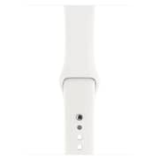 Apple Watch Series 3 GPS + Cellular 38mm Stainless Steel Case with Soft White Sport Band
