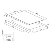 Smeg 5 Ceramic Built In Hobs SE395ETB