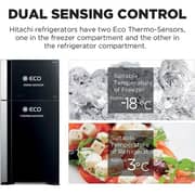 Hitachi Top Mount Refrigerators 760 Litres Black - RV760PUK7KBBK