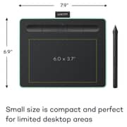 Wacom Intuos Bluetooth Creative Pen Tablet Small Pistachio