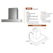 Brandt Built In Chimney Hood 60cm AD1516X