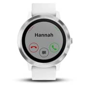 Garmin Vivoactive 3 GPS Smart Watch With White Silicone Strap