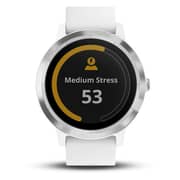 Garmin Vivoactive 3 GPS Smart Watch With White Silicone Strap