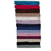 Kingtex Fitted Sheet king 200x200cm without Pillow cover White