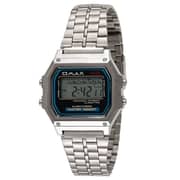 Omax Unisex Digital Dial Stainless Steel Band Watch - M283
