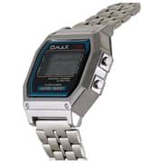 Omax Unisex Digital Dial Stainless Steel Band Watch - M283