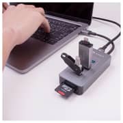 Adam Elements Casa Hub -6 port USB-C to Card Reader Hub- Grey