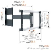Vogels THIN 546 ExtraThin Full-Motion TV Wall Mount for OLED TVs