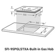 Fagor Built In Gas Hob 5FI-95PGLSTXA