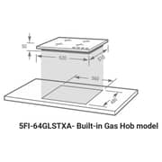 Fagor Built In Gas Hob 5FI-64GLSTXA
