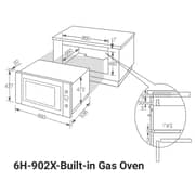 Fagor Built-In Gas Oven 6H-902X