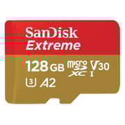 Sandisk Extreme 128GB MicroSDXC Memory Card + SD Adapter