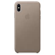 Apple Leather Case Taupe For iPhone XS