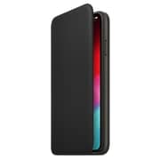 Apple Leather Folio Case Black For iPhone XS