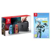 Nintendo Switch 32GB Neon Blue/Red International Version + Fortnite Game