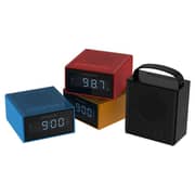 Creative Chrono Portable Splash-proof Bluetooth Speaker and FM Radio Clock Black