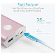 أنكير شاحن متنقل ذهبي وردي