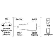 Hama Dual USB Car Charger - U6014148