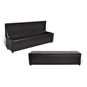 Leatherette Storage Benches Medium Bench Brown